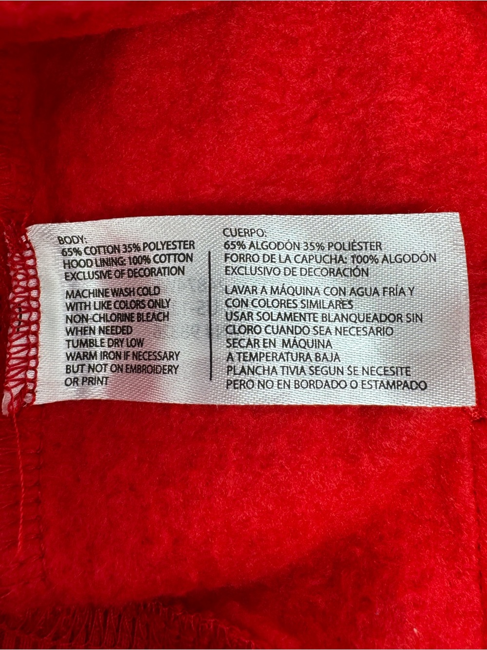 U.S. Polo Assn. Boys M (8) Red Fleece Full Zip Hooded Jacket - Picture 5 of 5
